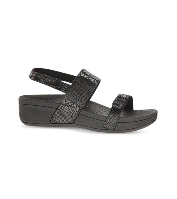VIONIC BOLINAS WOMENS BLACK SNAKE