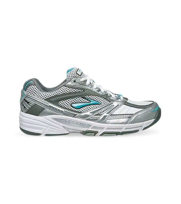 BROOKS NET INTERCEPT LEATHER WOMENS AQUA SKY ANTHARACITE