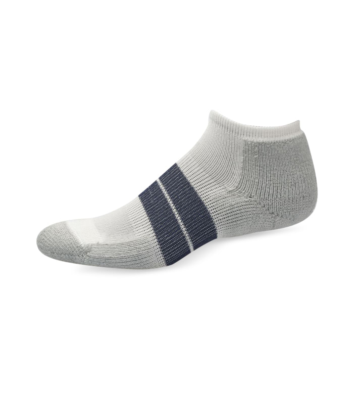 THORLO 84N SOCKS WHITE GREY