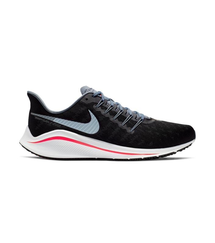 NIKE AIR ZOOM VOMERO 14 MENS BLACK BRIGHT CRIMSON-ARMORY BLUE