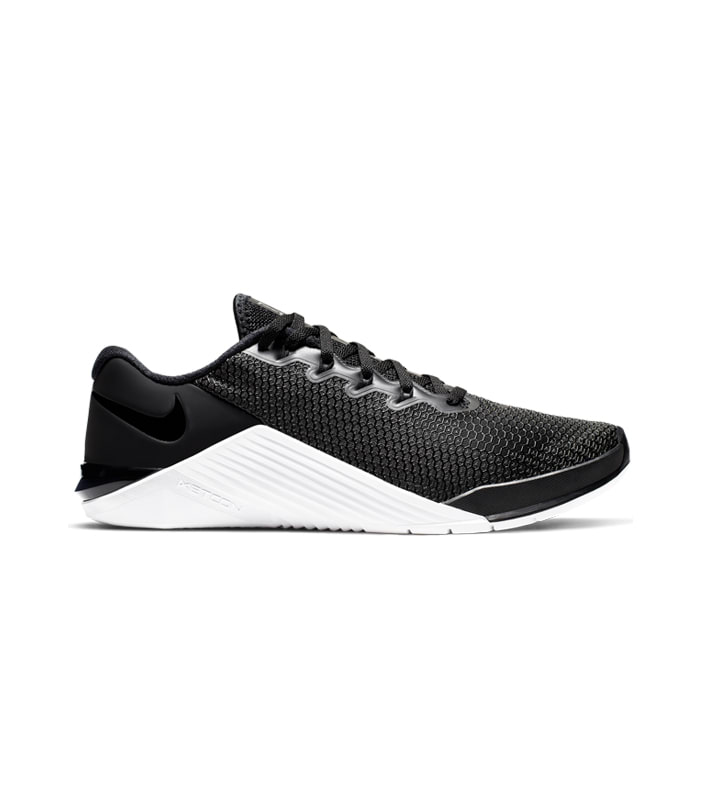 NIKE METCON 5 WOMENS BLACK BLACK-WHITE-WOLF GREY