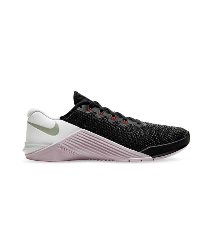 NIKE METCON 5 WOMENS BLACK NOBLE RED PISTACHIO FROST WHITE