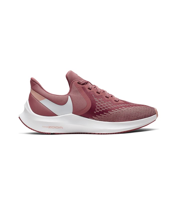 NIKE ZOOM WINFLO 6 WOMENS LIGHT REDWOOD WHITE-PINK QUARTZ