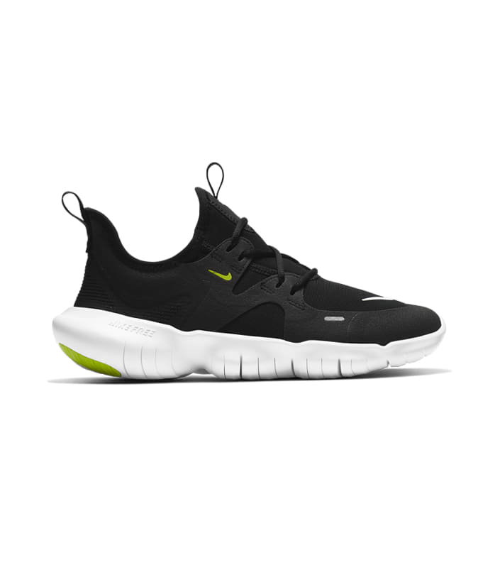 NIKE FREE RN 5.0 (GS) KIDS BLACK WHITE-ANTHRACITE-VOLT