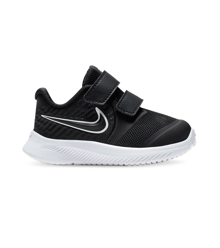 NIKE  STAR RUNNER 2 (TD) KIDS BLACK WHITE-BLACK-VOLT
