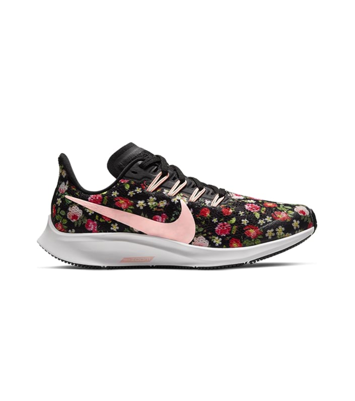NIKE AIR ZOOM PEGASUS 36 VF(GS)  KIDS BLACK PINK TINT-PALE IVORY-WHITE