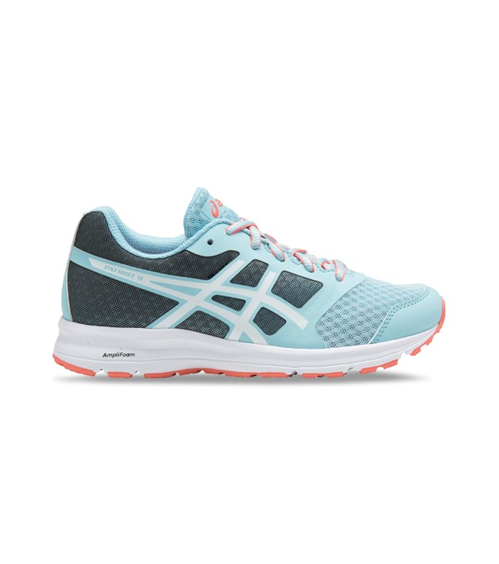 ASICS PATRIOT 9 (GS) KIDS PORCELAIN BLUE WHITE FLASH CORAL
