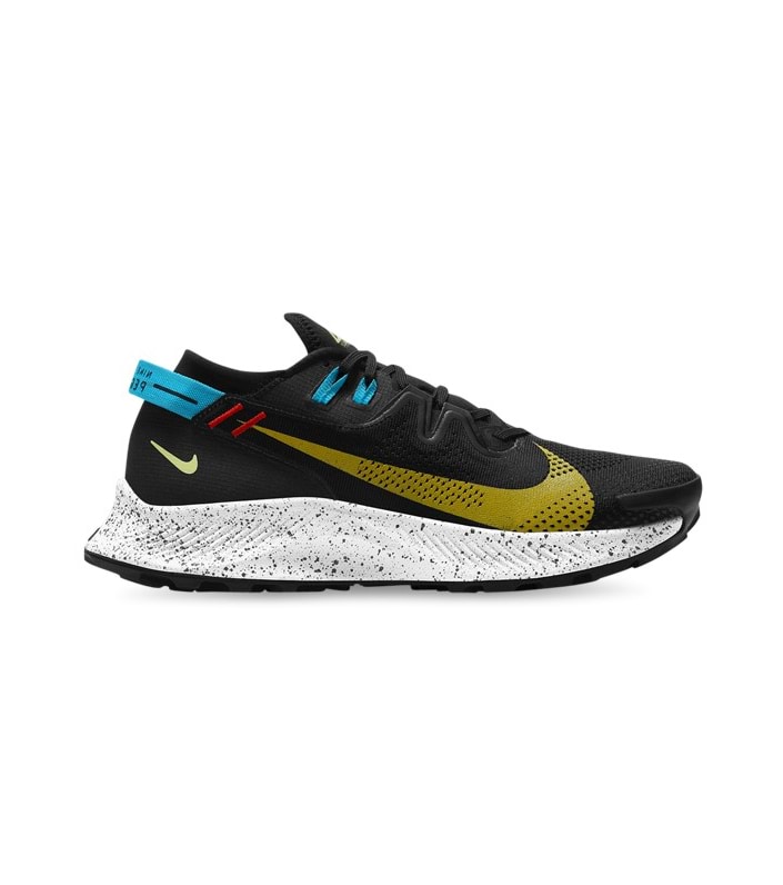NIKE PEGASUS TRAIL 2 MENS BLACK DARK SULFUR OFF NOIR CHILE RED