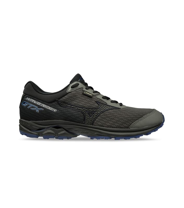 MIZUNO WAVE RIDER GTX MENS GUNMETAL BLACK