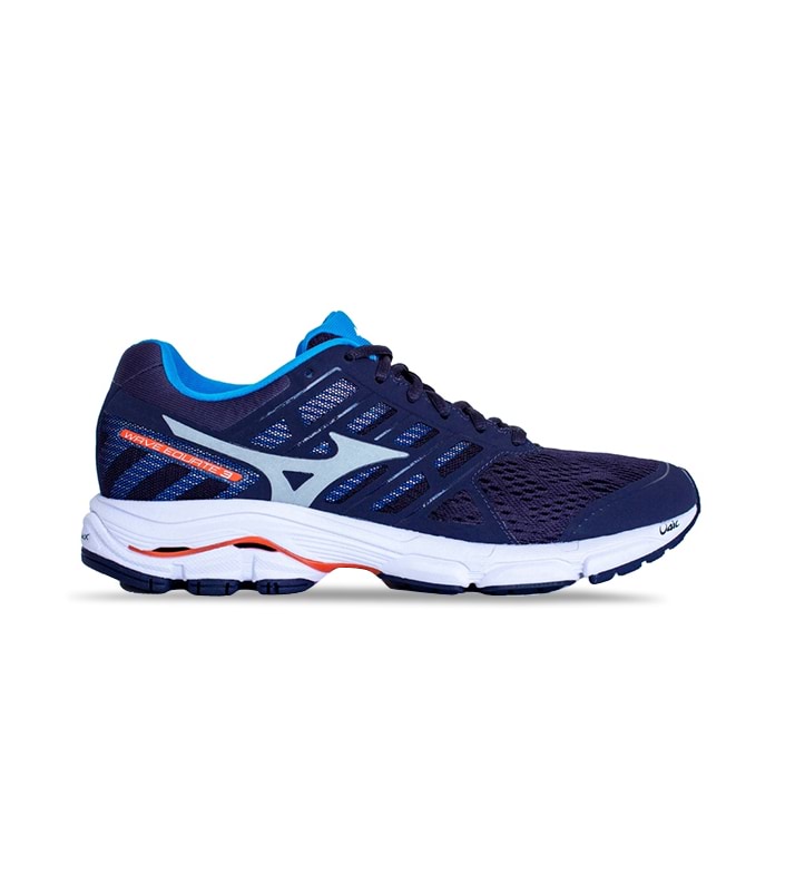 MIZUNO WAVE EQUATE 3 MENS GRAPHITE SILVER BLUE