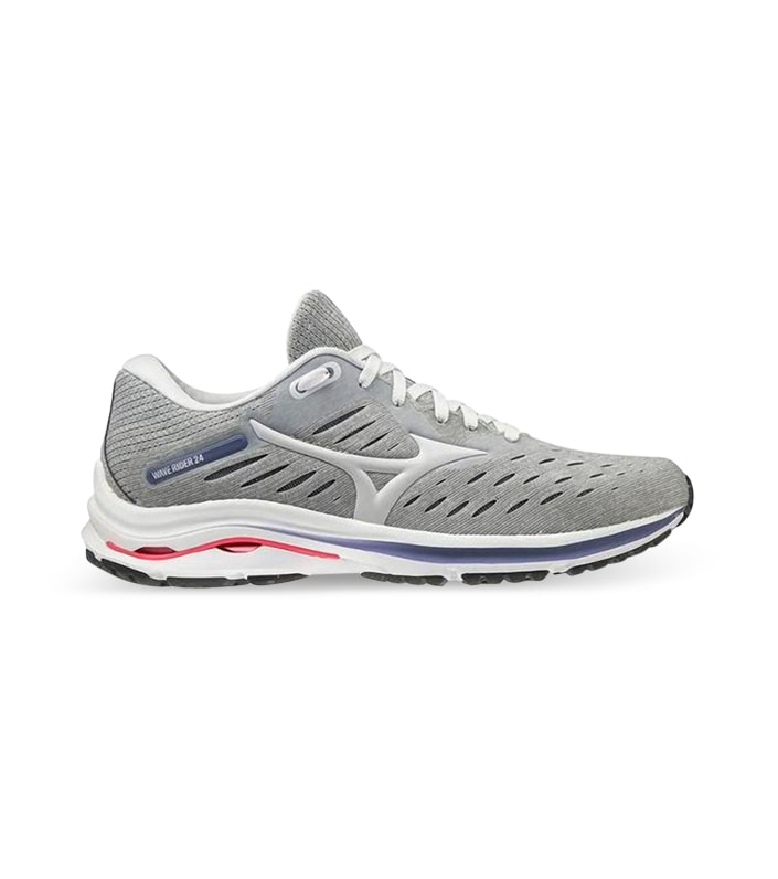 MIZUNO WAVE RIDER 24 MENS LUNAR ROCK NIMBUS CLOUD PRINCESS BLUE