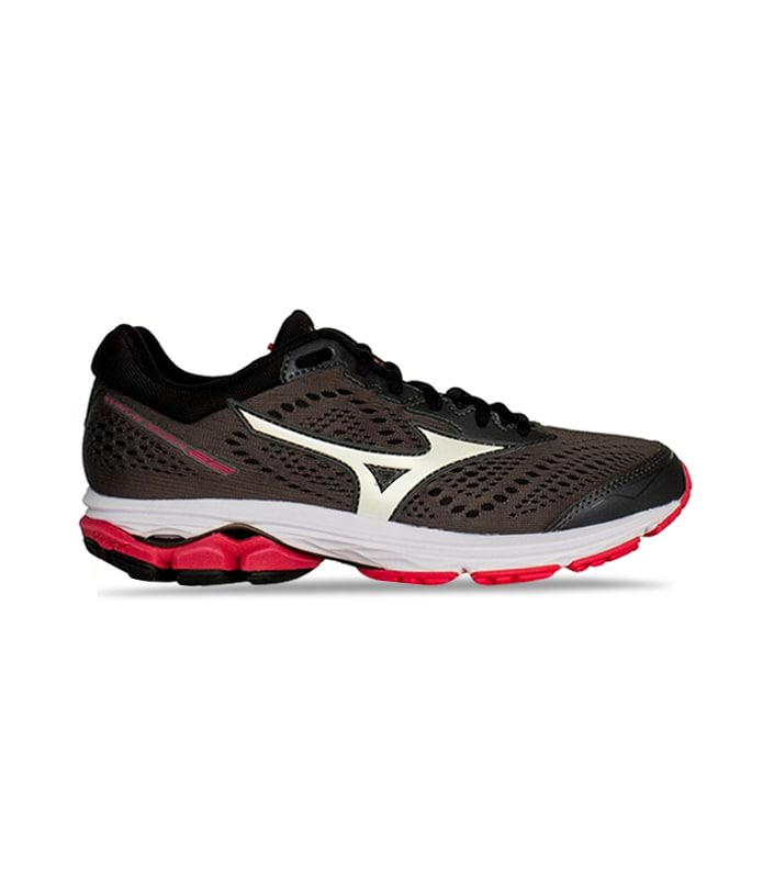 MIZUNO WAVE RIDER 22 WOMENS DARK SHADOW WHITE
