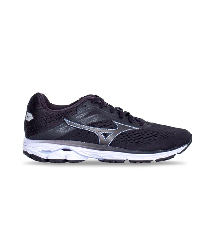 MIZUNO WAVE RIDER 23 (D) WOMENS BLACK BLACK BLUE