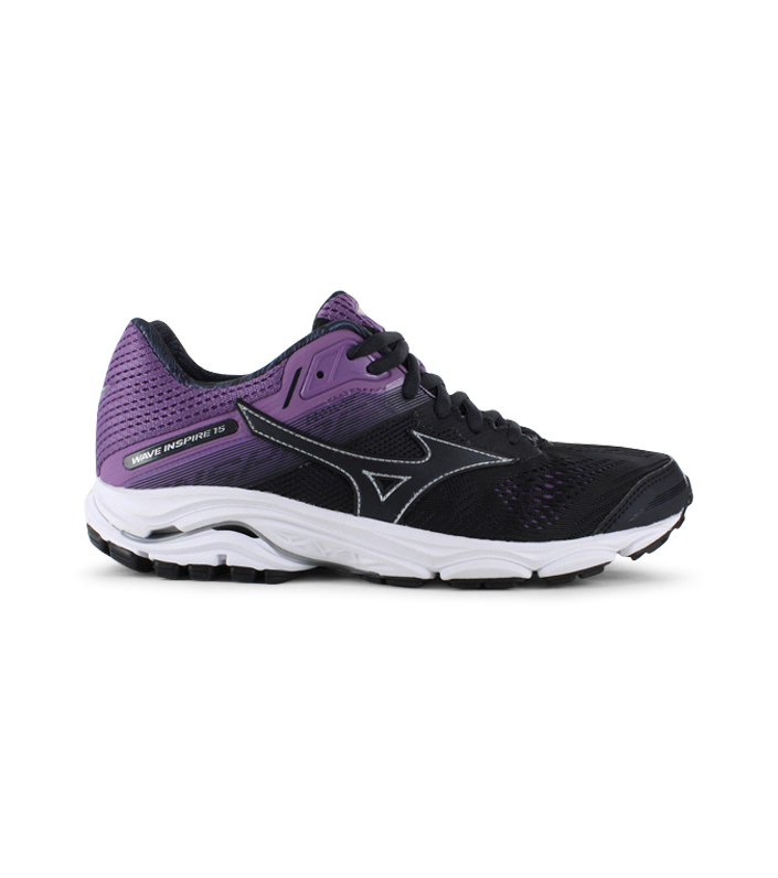 MIZUNO WAVE INSPIRE 15 WOMENS GRAPHITE VIOLET