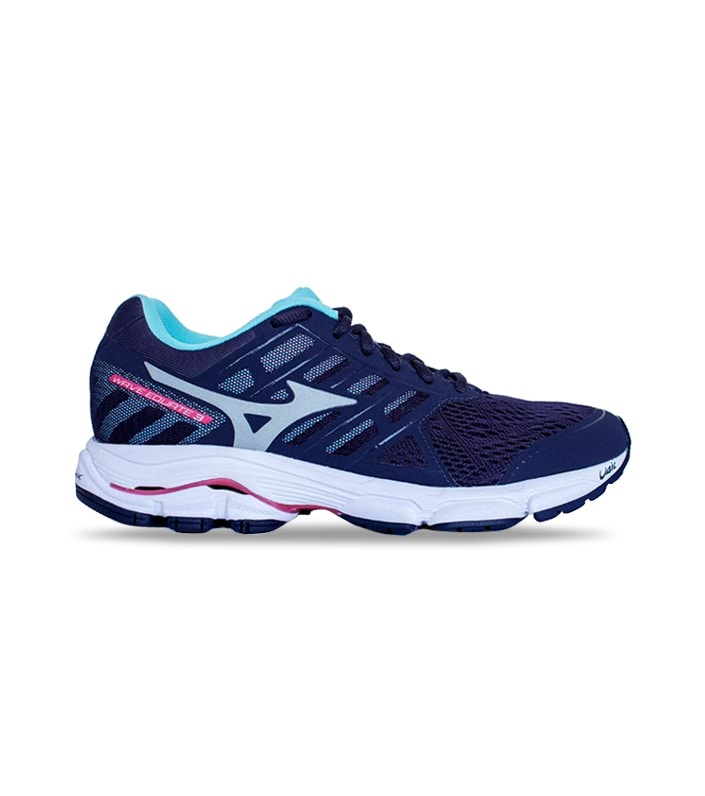 MIZUNO WAVE EQUATE 3 WOMENS GRAPHITE SILVER HONEYSUCKLE