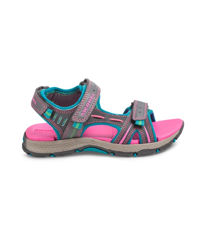 MERRELL PANTHER KIDS GREY TURQOISE