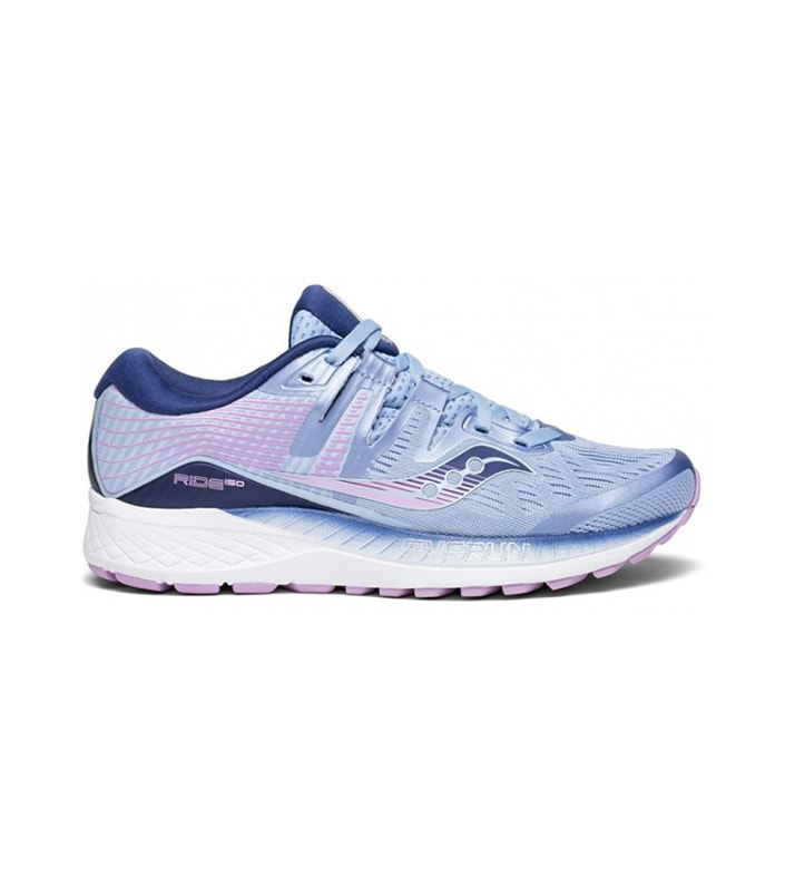 SAUCONY RIDE ISO (D) WOMENS BLUE PURPLE NAVY