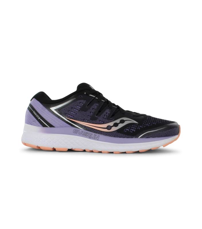 SAUCONY GUIDE ISO 2 WOMENS BLACK PURPLE