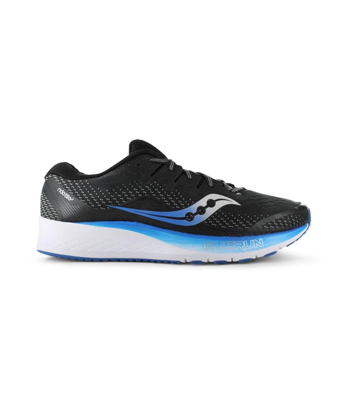 SAUCONY RIDE ISO 2 MENS  BLACK BLUE