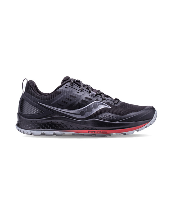 SAUCONY PEREGRINE 10 MENS BLACK RED