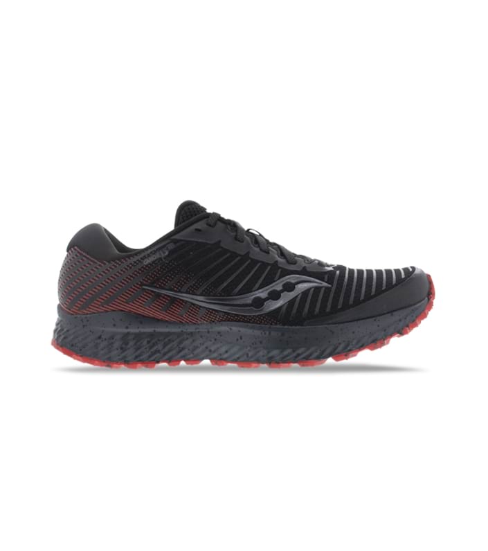 SAUCONY GUIDE 13 TRAIL MENS BLACK  RED