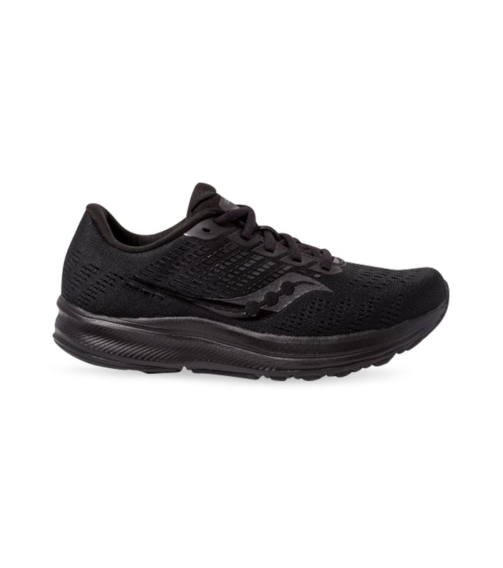 SAUCONY RIDE 13 TRIPLE BLACK MENS BLACK BLACK