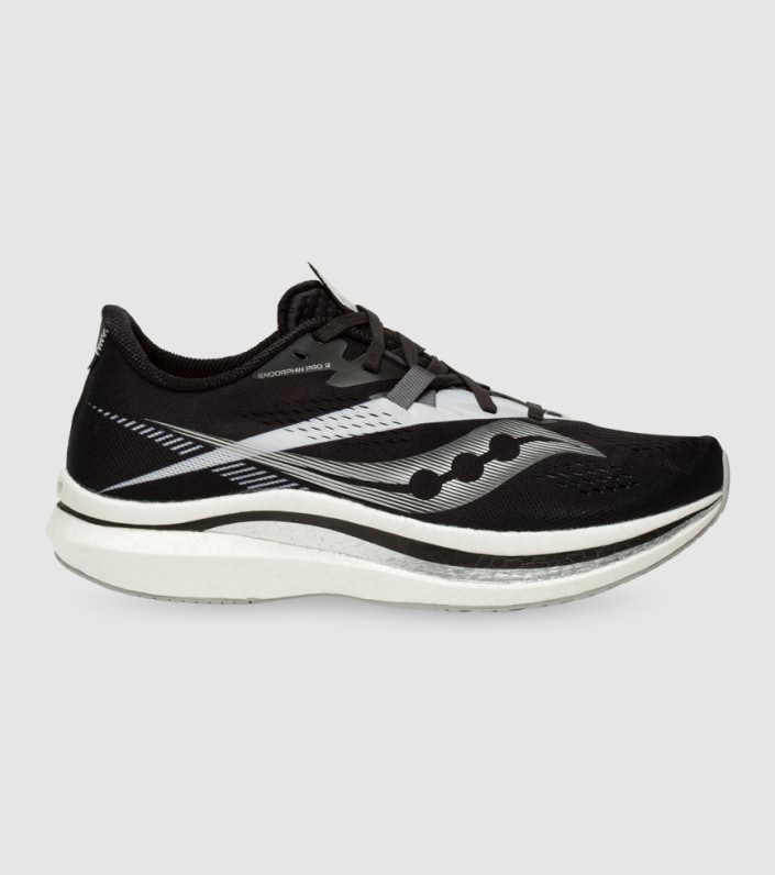 SAUCONY ENDORPHIN PRO 2 MENS BLACK WHITE