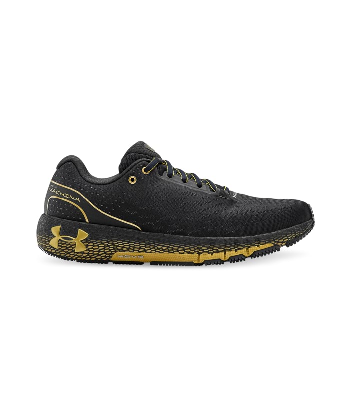 UNDER ARMOUR HOVR MACHINA MENS BLACKOUT PURPLE METALLIC GOLD LUSTER