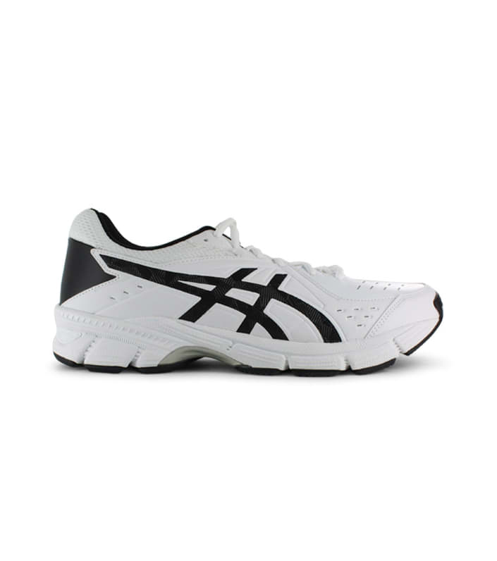 ASICS GEL-195TR LEATHER (2E) MENS WHITE BLACK SILVER