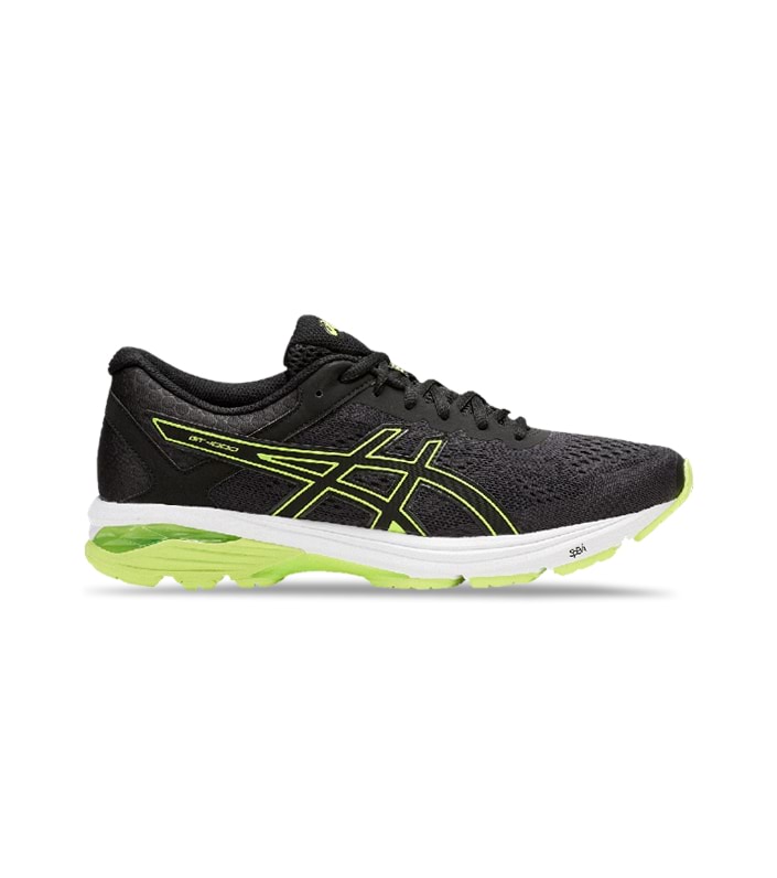 ASICS GT-1000 6 (2E) MENS BLACK SAFETY YELLOW BLACK