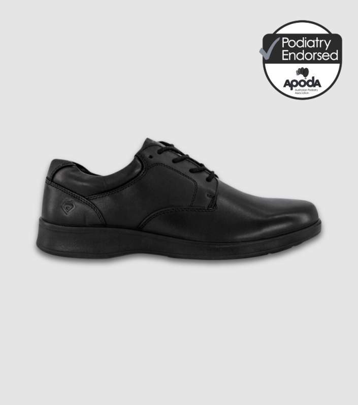 ALPHA LENNOX (2E WIDE) SENIOR BOYS SCHOOL SHOES 