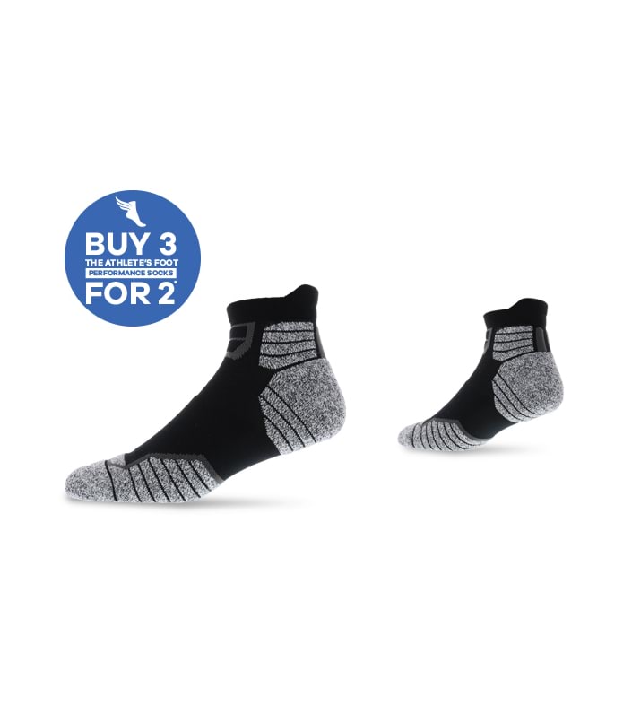 THE ATHLETE'S FOOT VELOCITY 2.0 PERFORMANCE MINI CREW SOCKS - 1 PAIR