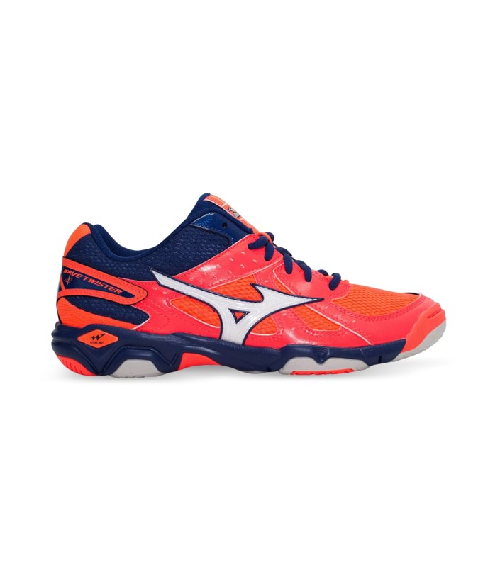 MIZUNO WAVE TWISTER (GS) KIDS CORAL WHITE