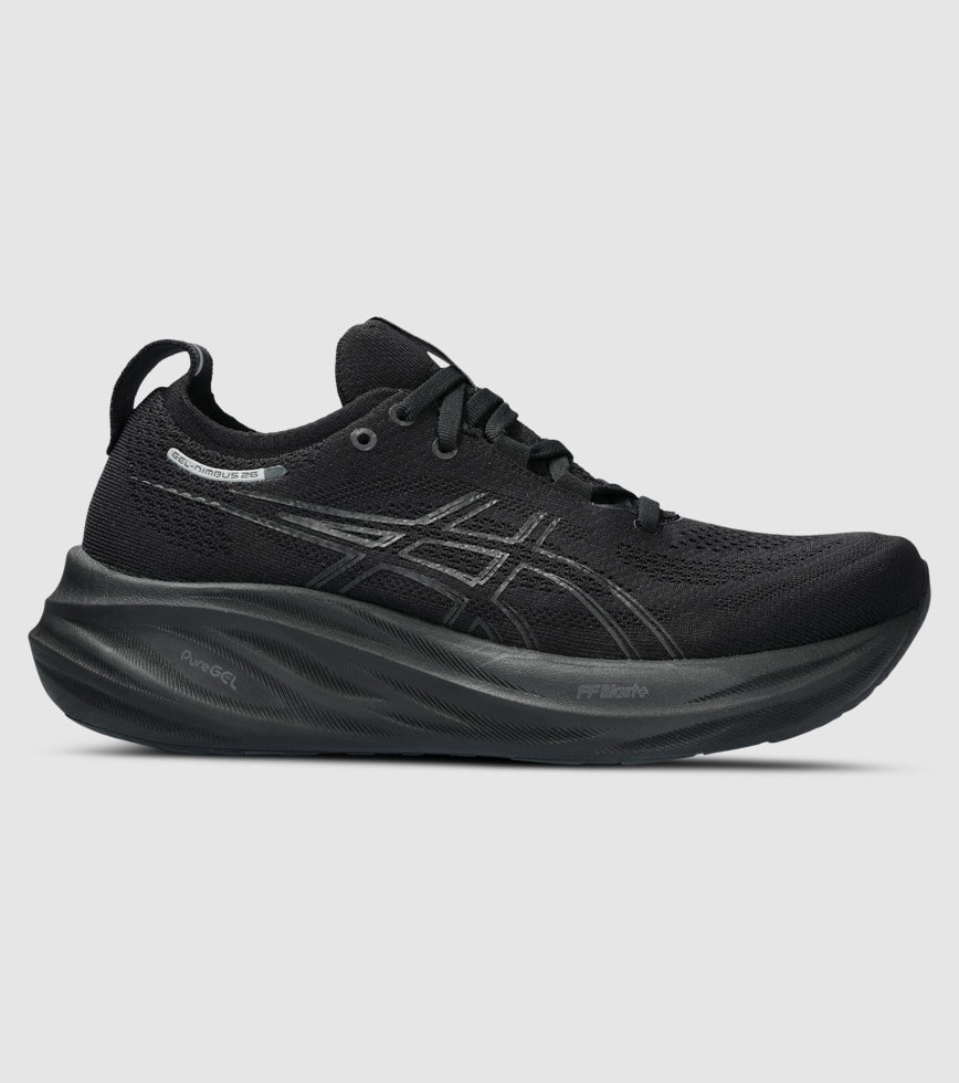 ASICS GEL NIMBUS 26 WOMENS BLACK BLACK The Athlete s Foot