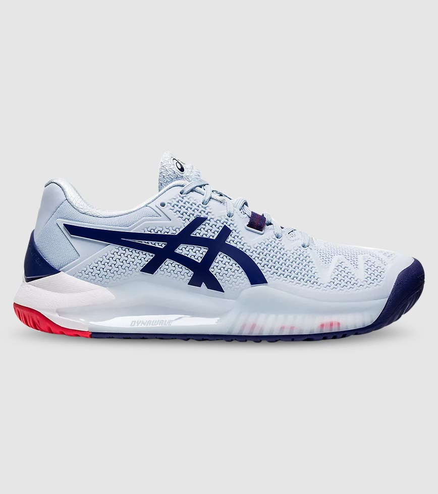 ASICS GEL-RESOLUTION 8 HARDCOURT (D) WOMENS SOFT SKY DIVE BLUE ASICS GEL-RESOLUTION 8 HARDCOURT (D) WOMENS SOFT SKY DIVE BLUE