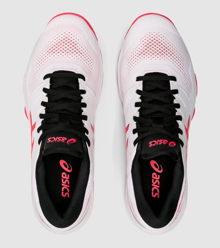 ASICS GEL NETBURNER 20 D WOMENS WHITE DIVA PINK The Athlete s Foot