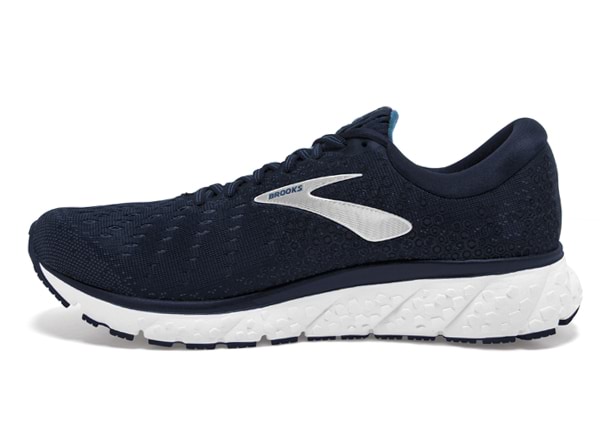 BROOKS GLYCERIN 17 MENS NAVY DEEP WATER WHITE Blue Mens Cushion