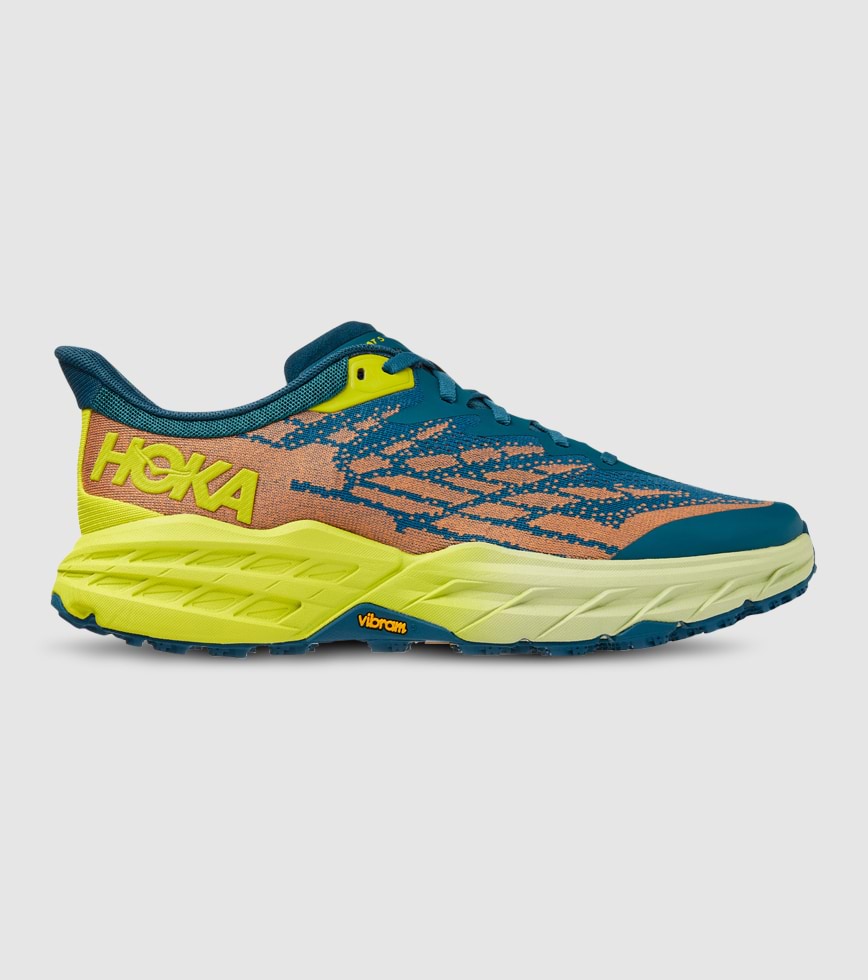 HOKA SPEEDGOAT 5 2E MENS BLUE CORAL EVENING PRIMROSE The