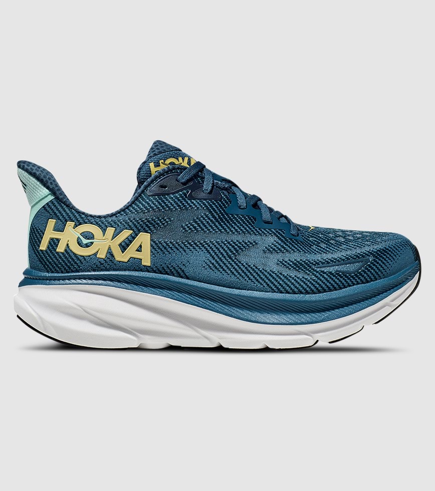 HOKA CLIFTON 9 MENS MIDNIGHT OCEAN BLUESTEEL The Athlete s Foot