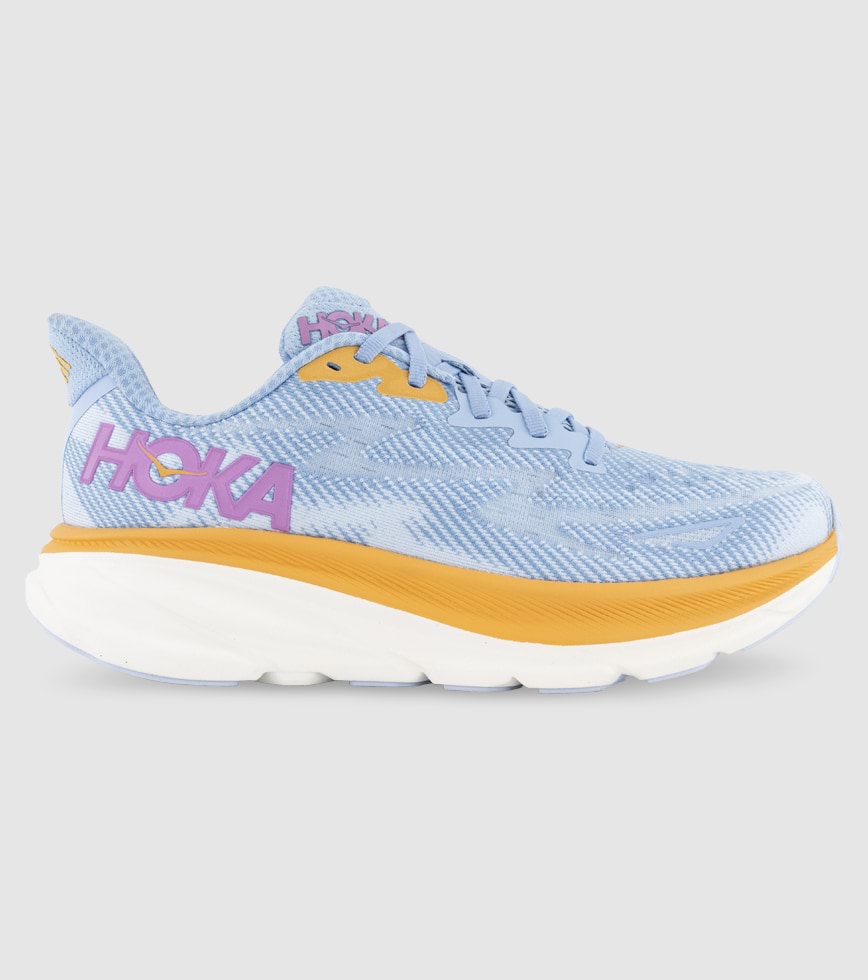 HOKA CLIFTON 9 WOMENS AIRY BLUE ICE WATER The Athlete s Foot