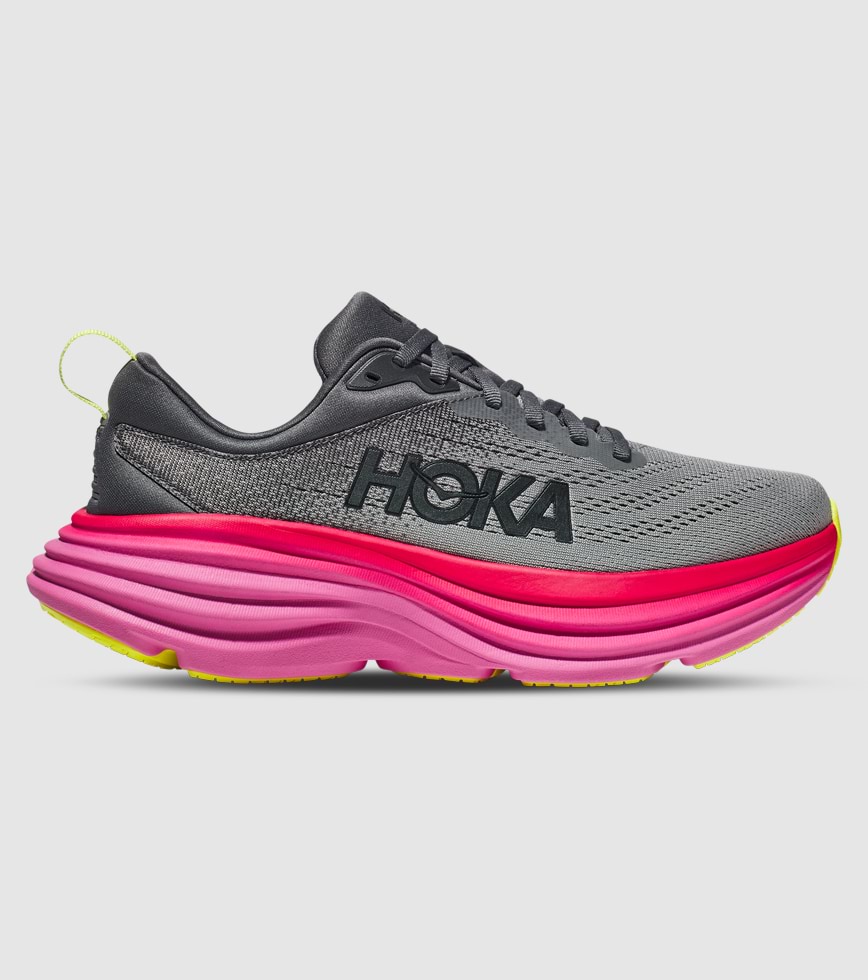 HOKA ONE ONE BONDI 8 WOMENS CASTLEROCK STRAWBERRY