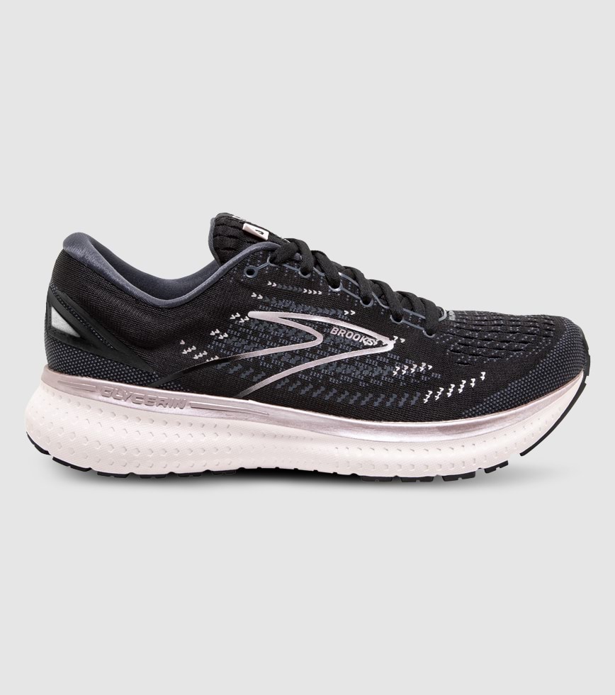 BROOKS GLYCERIN 19 WOMENS BLACK OMBRE METALLIC