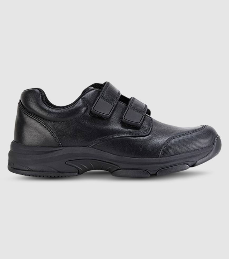 Clarks black outlet school shoes