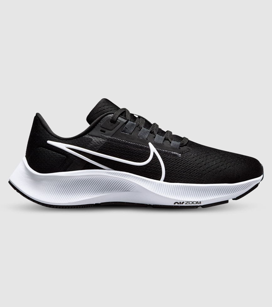 NIKE AIR ZOOM PEGASUS 38 WOMENS BLACK WHITE ANTHRACITE VOLT The