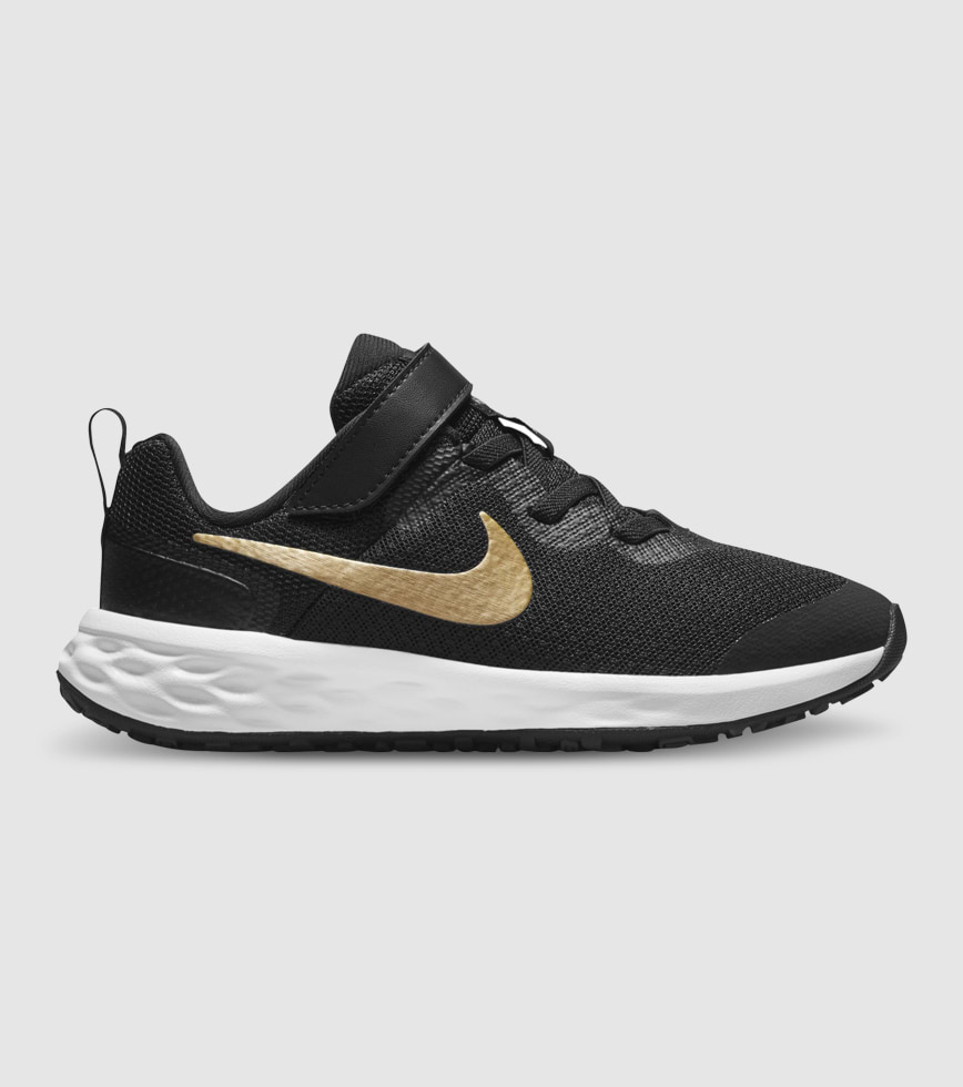 Kids black and gold nike hot sale