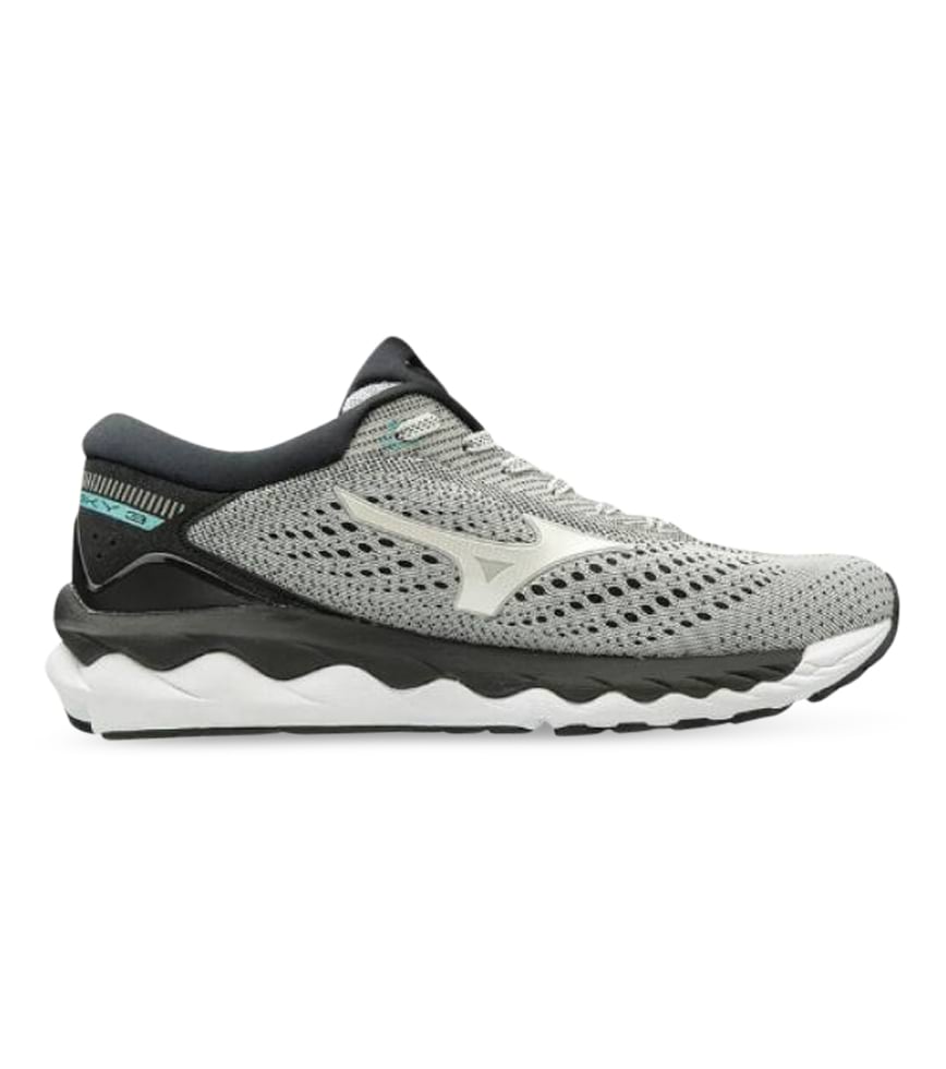 MIZUNO WAVE SKY 3 WOMENS GREY WHITE Grey Womens Neutral Running
