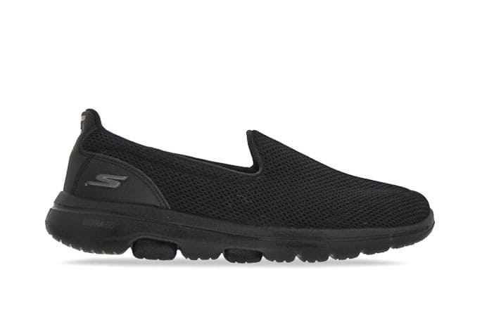 white skechers walking shoes