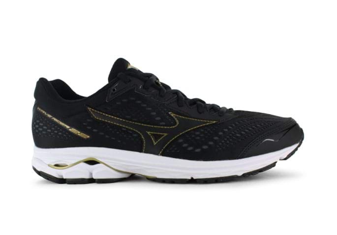 mizuno wave rider 22 black gold