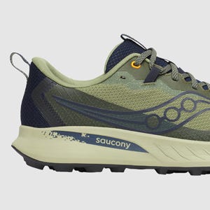 SAUCONY PEREGRINE 15 GORE-TEX MENS HEMLOCK NAVY The Athlete's Foot