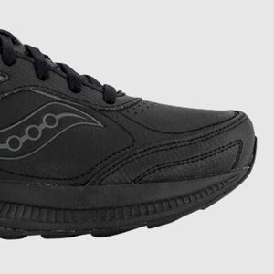 SAUCONY ECHELON WALKER (D) WOMENS BLACK The Athlete's Foot